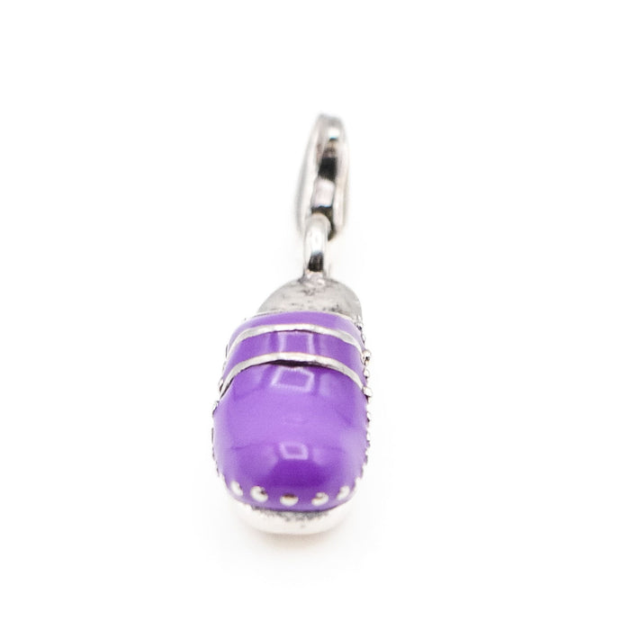 Thomas Sabo Purple Enamel Dutch Clog Shoe Sterling Silver Charm Pendant