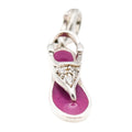Thomas Sabo Purple Flip Flip Sterling Silver Charm Pendant