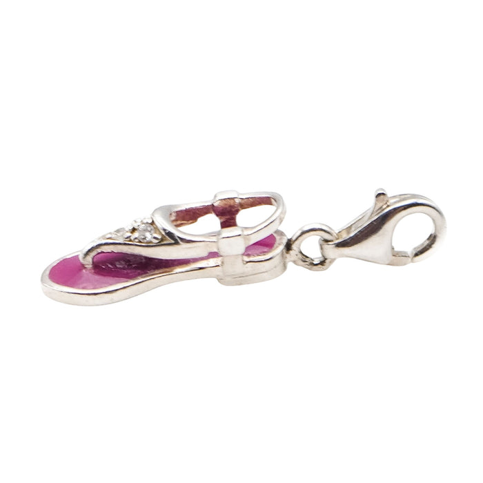 Thomas Sabo Purple Flip Flip Sterling Silver Charm Pendant