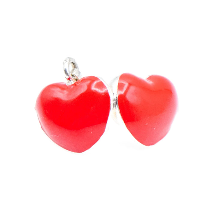 Thomas Sabo Red Heart Locket Sterling Silver Charm Pendant