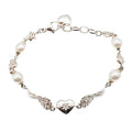 Thomas Sabo Sterling Silver Angel Wing Bracelet with Genuine Freshwater Pearls