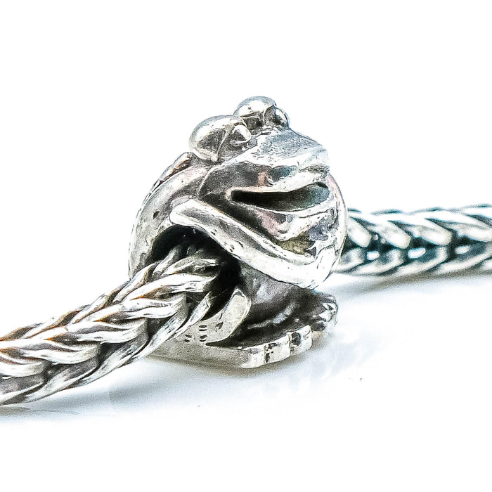 TROLLBEADS Frog Bead Sterling Silver Charm by Designer Søren Nielsen