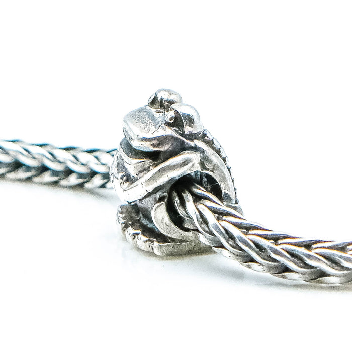 TROLLBEADS Frog Bead Sterling Silver Charm by Designer Søren Nielsen