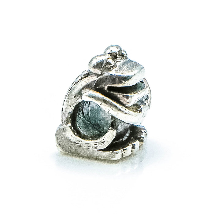 TROLLBEADS Frog Bead Sterling Silver Charm by Designer Søren Nielsen