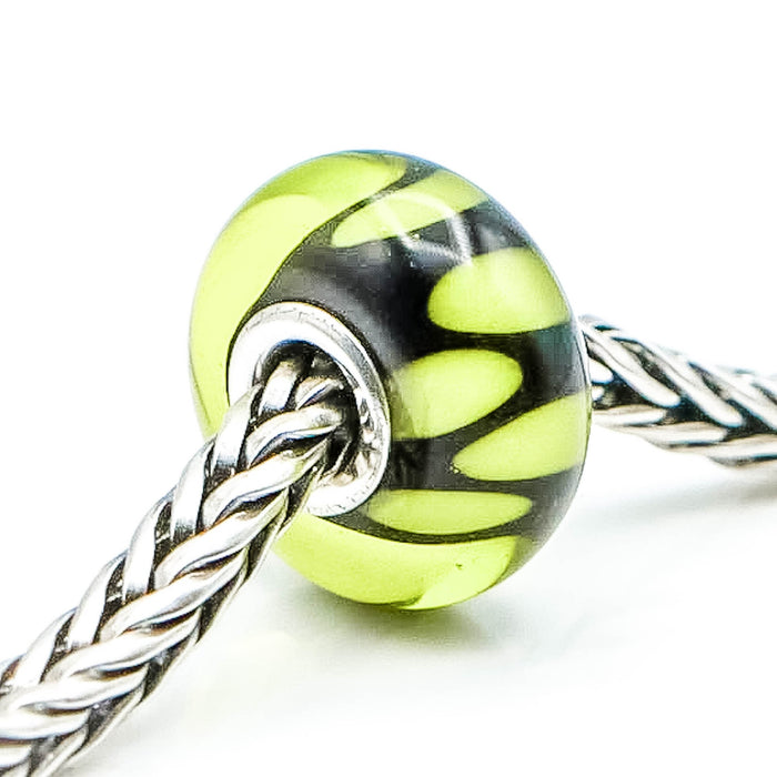 TROLLBEADS Green Shade Bead Sterling Silver Charm