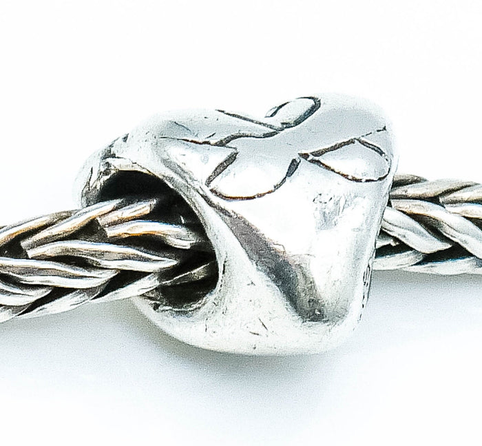 TROLLBEADS Hugging Hearts Bead Sterling Silver Charm