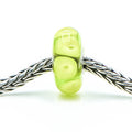 TROLLBEADS Lime Glass Bead Sterling Silver Core Charm