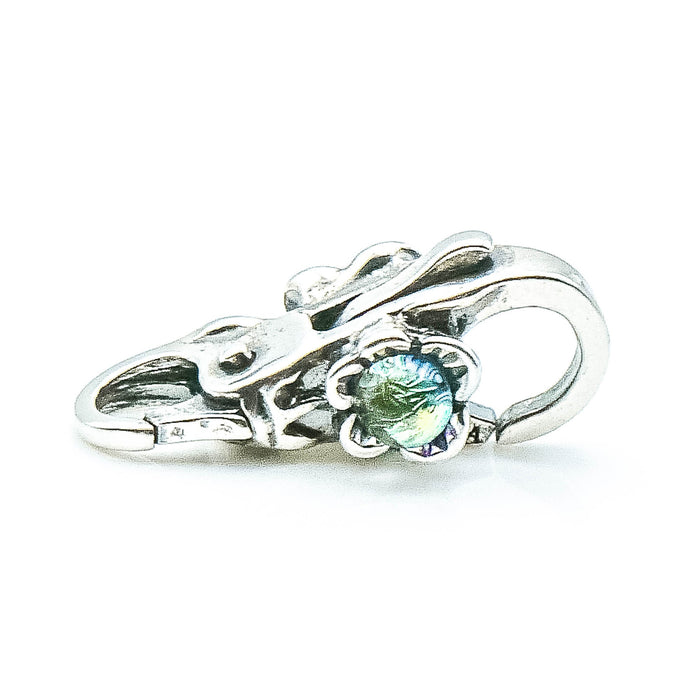 TROLLBEADS Dichroic Flower Sterling Silver Lock - RETIRED