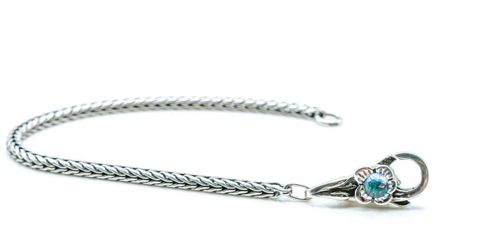 TROLLBEADS Dichroic Flower Sterling Silver Lock - RETIRED