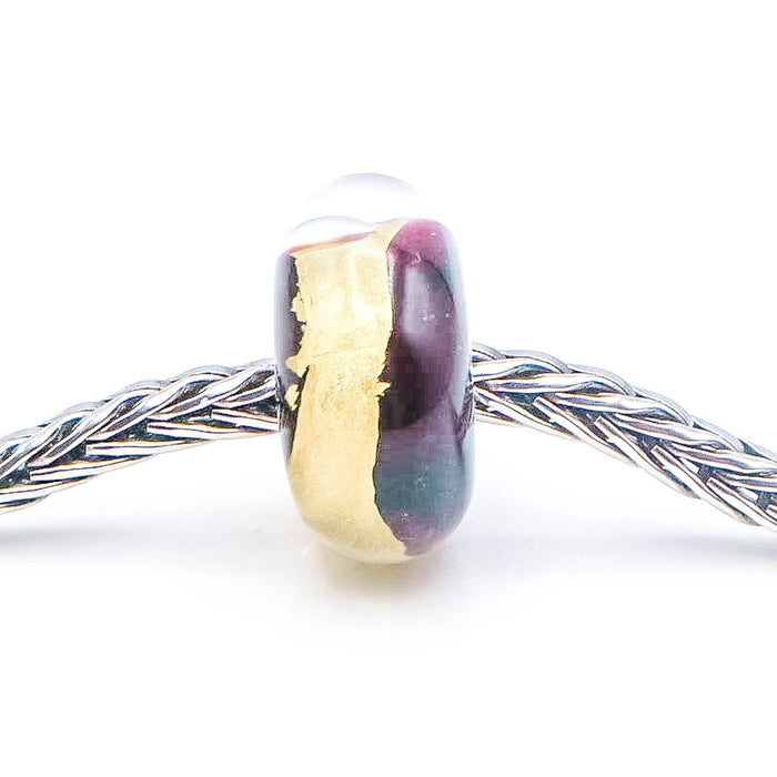TROLLBEADS Third Eye Bead Sterling Silver Charm With 22K Gold