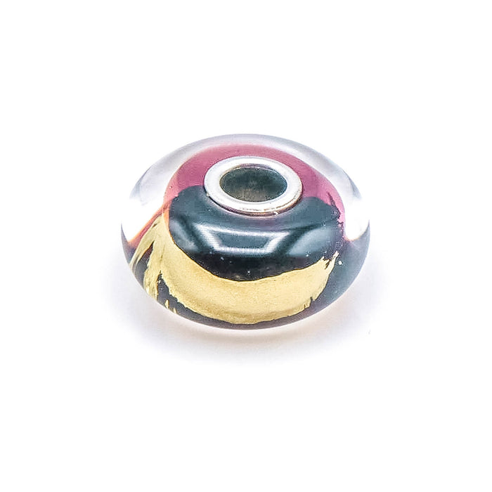 TROLLBEADS Third Eye Bead Sterling Silver Charm With 22K Gold