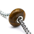 TROLLBEADS Tiger Eye Gemstone Bead Sterling Silver Core Charm