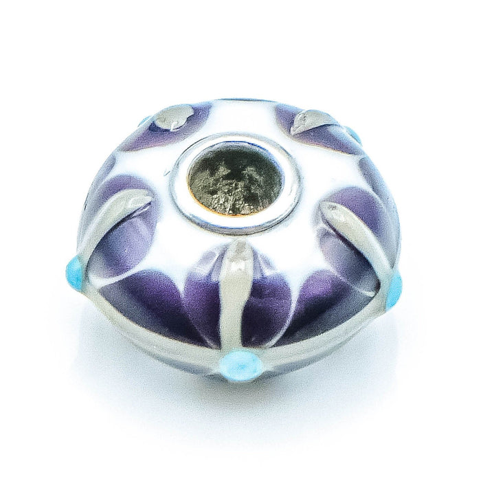 TROLLBEADS Uniques Glass Bead Sterling Silver Core Charm