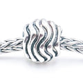 TROLLBEADS Waves Bead Sterling Silver Charm