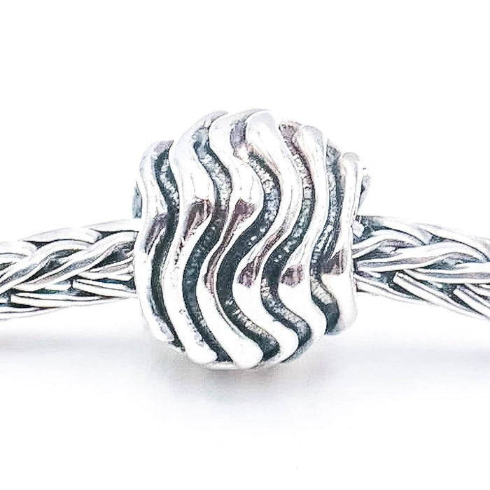 TROLLBEADS Waves Bead Sterling Silver Charm