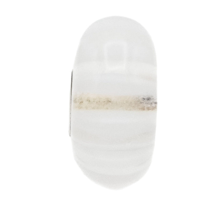 Trollbeads White Stripes Murano Glass Bead