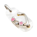 Truth Jewellery Sterling Silver Mother of Pearl Flip Flop Charm | Beach Summer Charm Pendant