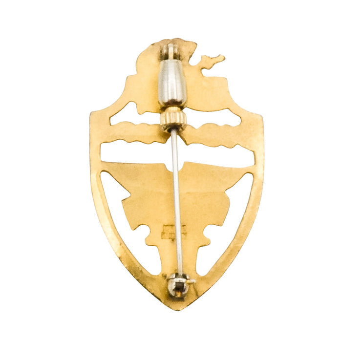 Vintage 50th Anniversary Commemorative West Point Class of 1924 10K GF Lapel Pin