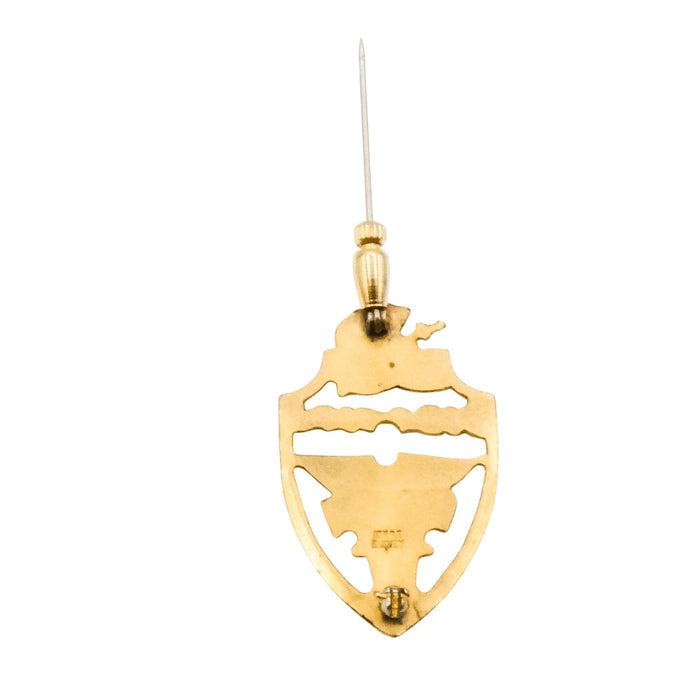 Vintage 50th Anniversary Commemorative West Point Class of 1924 10K GF Lapel Pin