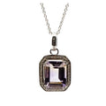 Vintage Fister Amethyst 900 Silver Necklace 20 Inches