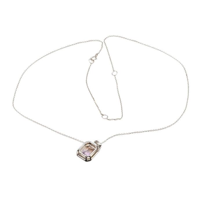 Vintage Fister Amethyst 900 Silver Necklace 20 Inches