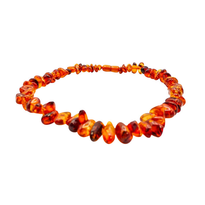 Vintage Honey Cognac Baltic Amber Graduated Necklace 18.5 Inches