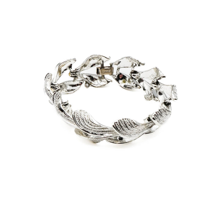 Vintage LISNER Silver Tone Link Bracelet Size 7 Inches