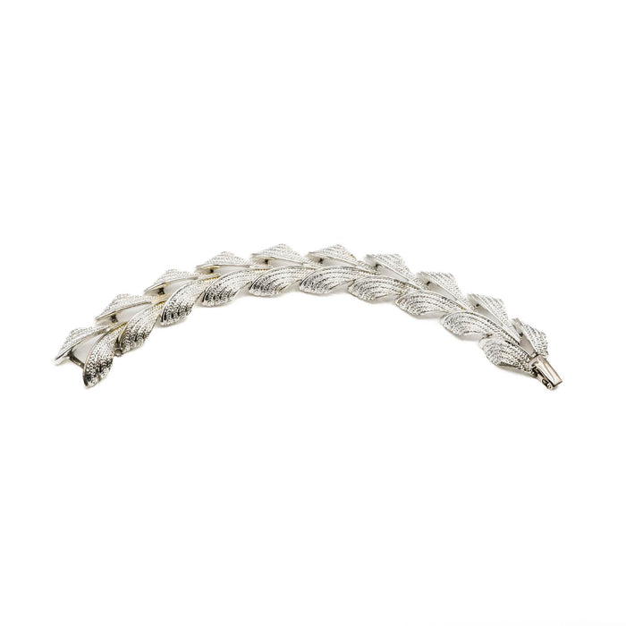 Vintage LISNER Silver Tone Link Bracelet Size 7 Inches