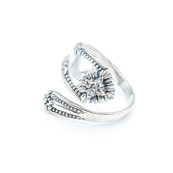 Vintage Sterling Silver Spoon Ring Size 7