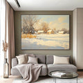 Snowscape Wall Art Painting - Winter Wonderland - Hues Art Lab