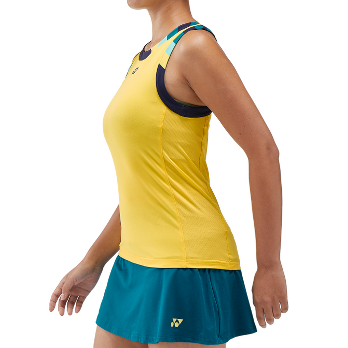 Yonex 2024 AO Womens Tennis Tank - Soft Yellow